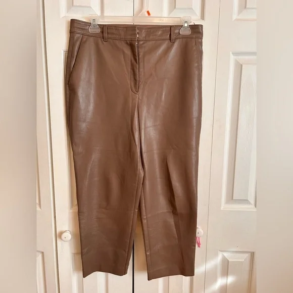 Babaton cropped vegan leather pant - Picture 10 of 12